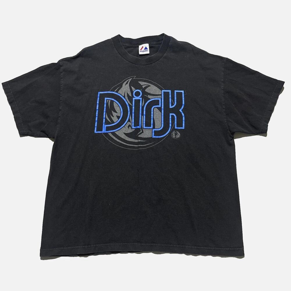 Dirk Nowitzki 41 Dallas Mavericks  Majestic T Shirt